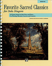 Favorite Sacred Classics for Solo Singers Vocal Solo & Collections sheet music cover Thumbnail